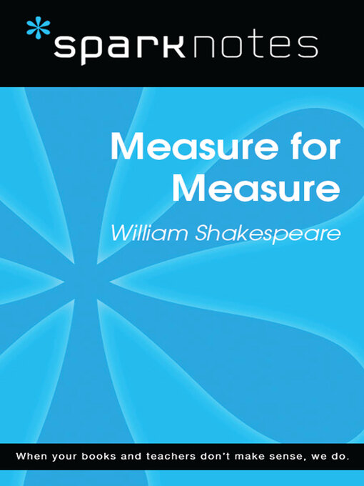 Title details for Measure for Measure (SparkNotes Literature Guide) by SparkNotes - Wait list